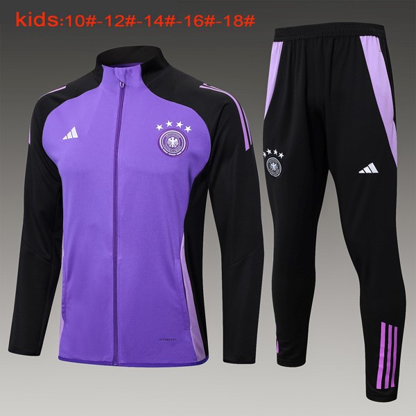 Niños Chandal Alemania 2024/2025 Purpura Negro 3